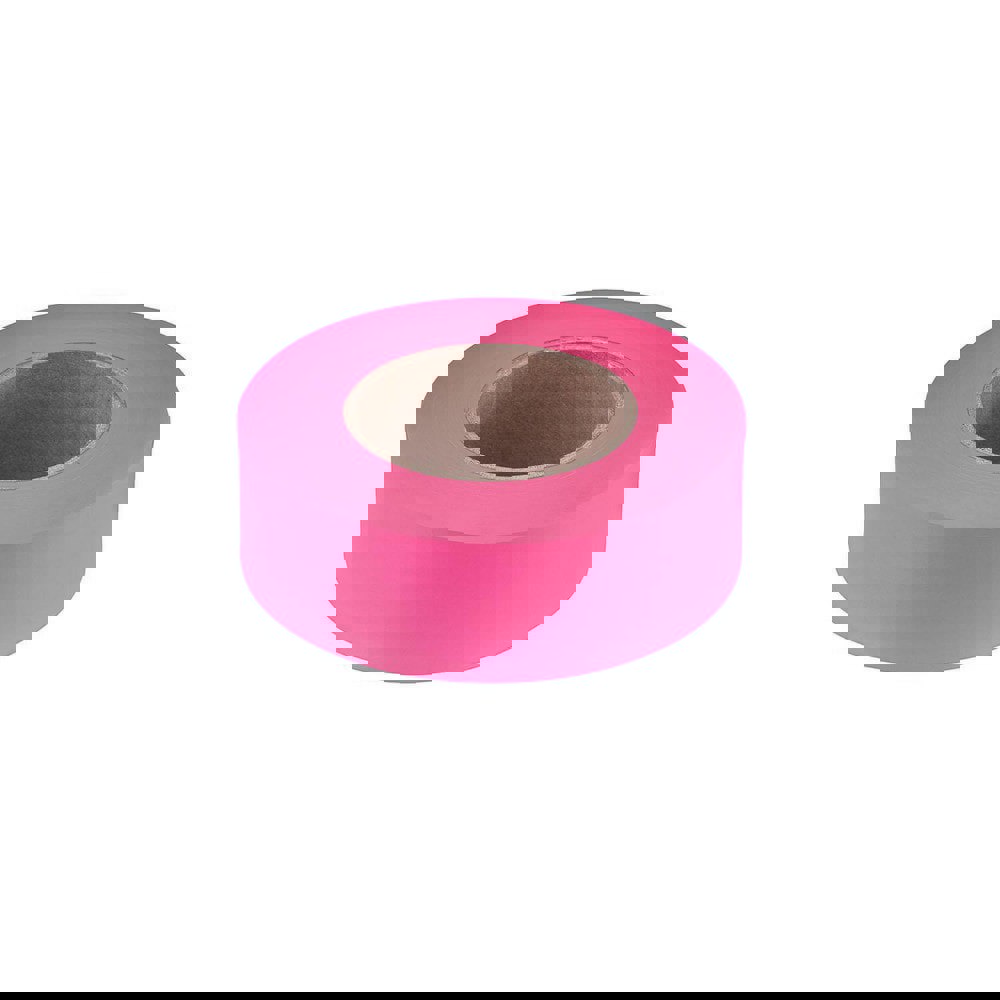 Barricade & Flagging Tape; Legend: None ; Material: Plastic ; Overall Length: 200.00 ; Color: Pink ; Features: Durable Plastic Remains Pliant in Cold Weather